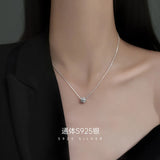 925 Silver Winding Ball Choker Necklace Woolen Hollow Chokers