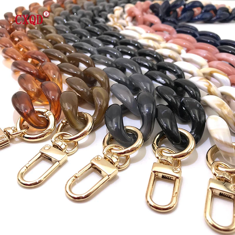 Colorful Resin Acrylic Bag Strap Shoulder Chain Gift