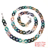 Wide Acrylic Eyewear Holder Neck Strap Glasses Chains Necklace