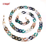 Wide Acrylic Eyewear Holder Neck Strap Glasses Chains Necklace