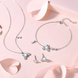 S925 Sterling Silver Stud Earrings Crystal Shoe Pumpkin Car for Women