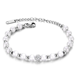 CYJ Stainless Steel 316L Golden Women Bracelet Chain AAA CZ Charms Jewelry