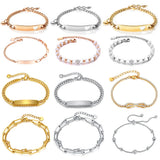 CYJ Stainless Steel 316L Golden Women Bracelet Chain AAA CZ Charms Jewelry