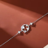 S925 Silver Bracelet AAA CZ Rabbit Women Birthday Gift Jewelry
