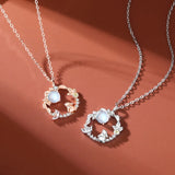 CYJ S925 Sterling Silver Necklace with CZ Garland Bunny Rabbit