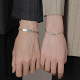 CYJ Sparkling Branches And Birds CZ S925 Silver Couple Bracelet Chain