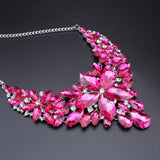 CYNTHIA Pink Flowers Bridal Wedding Party Jewelry Sets