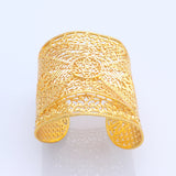 CYNTHIA Dubai Wide Bracelet Bangle for Women African Jewelry Bridal