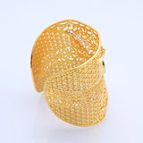 CYNTHIA Dubai Wide Bracelet Bangle for Women African Jewelry Bridal