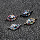 CZ Shell Devil Eye Charm Pendant for Jewelry Making