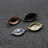 CZ Shell Devil Eye Charm Pendant for Jewelry Making