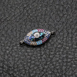 CZ Shell Devil Eye Charm Pendant for Jewelry Making