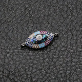 CZ Shell Devil Eye Charm Pendant for Jewelry Making