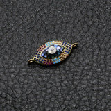 CZ Shell Devil Eye Charm Pendant for Jewelry Making