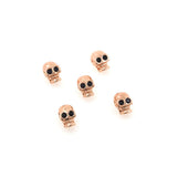 Mini Copper Skull Spacer Beads for Jewelry Making 10pcs