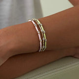 Colorful Enamel Bangle Bracelet Summer Jewelry