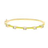 Colorful Enamel Bangle Bracelet Summer Jewelry