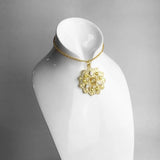 Sun Pendants 925 Silver With Zirconia Golden - Fine Jewelry for Women