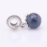 CZ Star Dark Crystal Beads for DIY Women925 Sterling-Silver-Jewelry