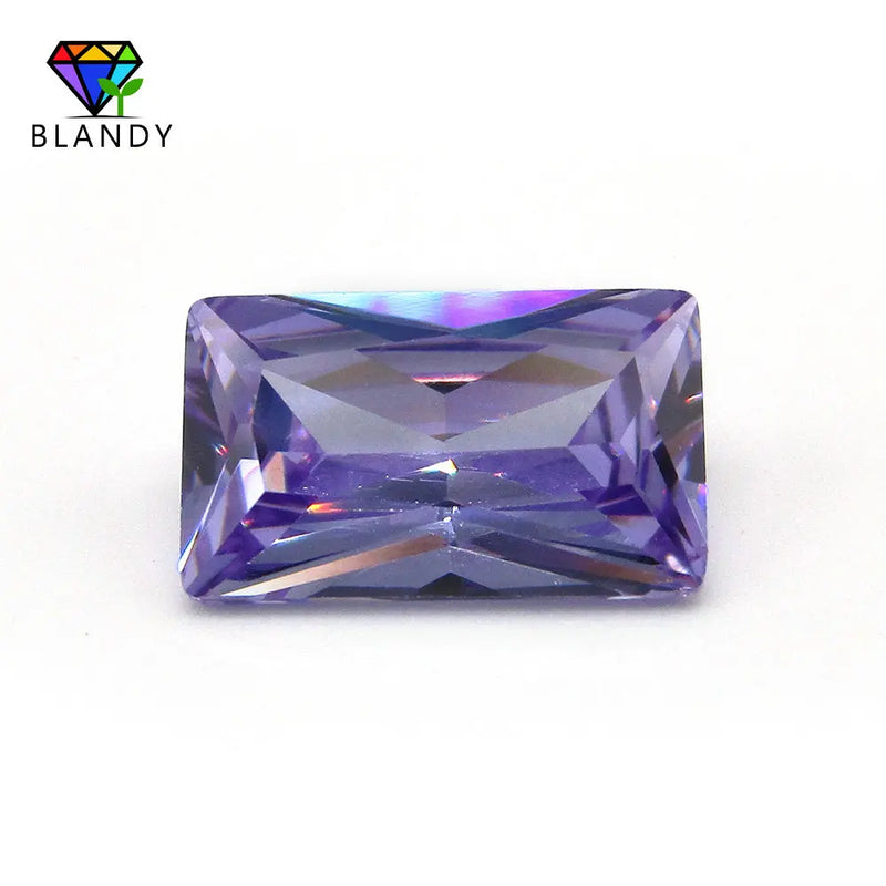 2x3mm~13x18mm Lavender CZ Rectangle Stones