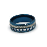 CZ Wedding Band Rings Couples Stainless Steel Anniversary Gift