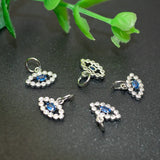CZ Zircon Beads Small Eye Charms 20pcs/lot