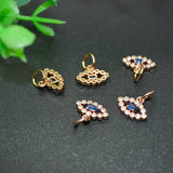 CZ Zircon Beads Small Eye Charms 20pcs/lot