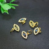 CZ Zircon Beads Small Eye Charms 20pcs/lot