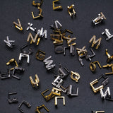CZ Zircon Stone Pave Single Letter Teeth Grillz Men Name Grills