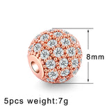 CZ Zirconia Crystal Beads 4-12mm Disco Ball Beads for Jewelry Making