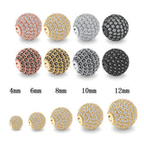 CZ Zirconia Crystal Beads 4-12mm Disco Ball Beads for Jewelry Making