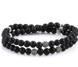 CZ Tiger 8mm Bohemian Multicolor Agate Chakra Bracelet