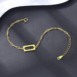 925 Sterling Silver Link Chains for Women Real 14K Plated Girl Party Jewelry