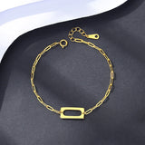 925 Sterling Silver Link Chains for Women Real 14K Plated Girl Party Jewelry