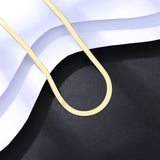 14K Plated Snake Necklace Real S925 Silver for Women