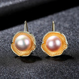 925 Silver Pearl Drop Earrings Wedding Fine Jewelry