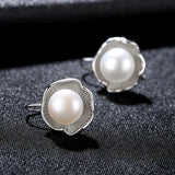 925 Silver Pearl Drop Earrings Wedding Fine Jewelry