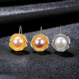925 Silver Pearl Drop Earrings Wedding Fine Jewelry