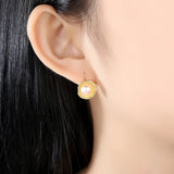 925 Silver Pearl Drop Earrings Wedding Fine Jewelry