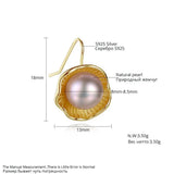 925 Silver Pearl Drop Earrings Wedding Fine Jewelry