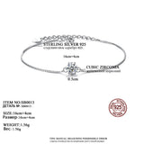 925 Silver Bracelet for Women Zircon Chain Bracelets Charm Party Jewelry
