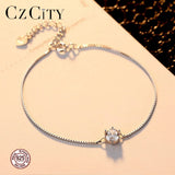 925 Silver Bracelet for Women Zircon Chain Bracelets Charm Party Jewelry