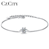 925 Silver Bracelet for Women Zircon Chain Bracelets Charm Party Jewelry