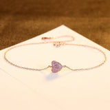 925 Silver Heart CZ Charming Fine Jewelry for Christmas Gift