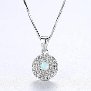 Round Pendant Necklace for Women