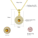 Round Pendant Necklace for Women