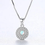 Round Pendant Necklace for Women