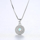 Round Pendant Necklace for Women