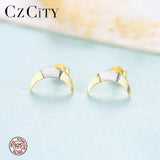 925 Silver Moon Stud Earrings for Women SE0388