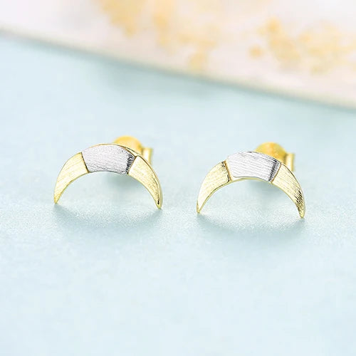 925 Silver Moon Stud Earrings for Women SE0388